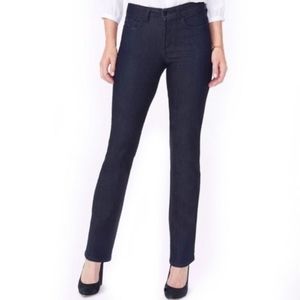 NYDJ Dark Blue Wash Marilyn Straight Leg Lift x Tuck Tech Jean Pants 4 NWT